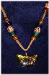 Animal Leather and Glass Beads Necklace- This clay handmade necklace is hand-painted in antique bronze, silver and gold. Accented w/glass beads, metal and clay handmade beads. Gold plated wire and posts are  used for final details. Unique Design and Very wild!