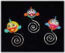 Fishy Under the Sea Bookmarks- Handmade of glazed Fimo.Nickel wire is used for final details. You can use them as bookmarks or paper clips. Different, fun and functional! Unique designs for any taste! More designs will be available soon!