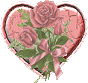 Heart with rose-handmade crafts