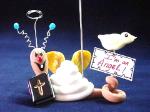 Religious Angel Snail Photo or Note Holder- Handmade with glazed Fimo. Nickel and silver wire are used for final details. Each Item can be personalized or the note can bring a special message. (Please, specify it with your order)