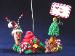 Christmas Snail Photo or Note Holder, handmade crafts-Handmade with glazed Fimo. Nickel and silver wire are used for final details. Each Item can be personalized or the note can bring a special message. (Please, specify it with your order)