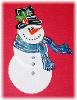 Christmas Pearly Snowman Pin- This porcelain handmade pin is painted in pearly white and bright colors details. Each detail is set one by one. Hanging Ornament will be available soon!