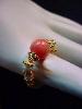 Coral and Vermail Stretch Ring