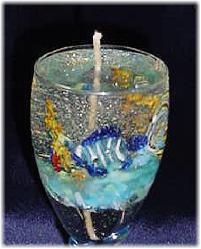 Medium Size Gel Candle Close Up