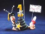 Graduation Snail Photo or Note Holder, handmade crafts- Handmade with glazed Fimo. Nickel and silver wire are used for final details. Each Item can be personalized or the note can bring a special message. (Please, specify it with your order)