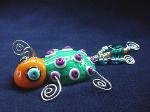 Green Lady Bug Pin