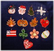 Porcelain Interchangeable Wire and Beads Ornament Accents--buy them individually or as a set!!!