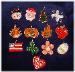 Porcelain Interchangeable Wire and Beads Ornament Accents--buy them individually or as a set!!!