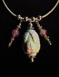 Polymer Clay handmade Bead Pendant Pastel Colors Necklace - COMING SOON!