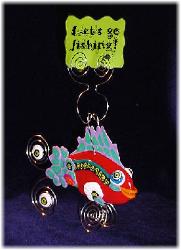 Red Fishy Photo or Note Holder