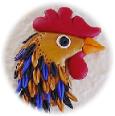 Rooster Bookmark