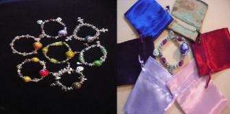 Beautiful Satin Pouches FREE with your purchase of the bracelet!