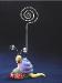Resting Snail-  Handmade with glazed Fimo. Nickel and silver wire are used for final details. 