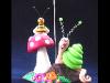 Bee and Mushroom Snail Photo or Note Holder