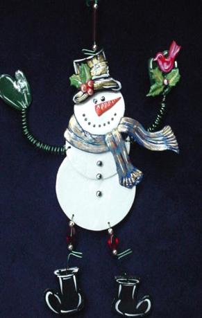 This porcelain handmade ornament is painted in bright colors. AB Austrian Crystals, glass  beads and green color wire are used for final and hanging details. Each piece is 3-D setup one by one. Great for gift!